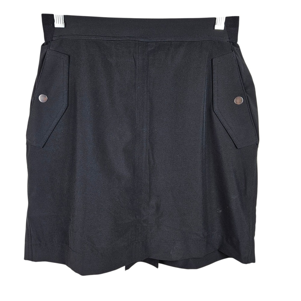 Athleta Vienna Cargo Skort Black Size‎ 6 Athletic Mini Skirt Pockets